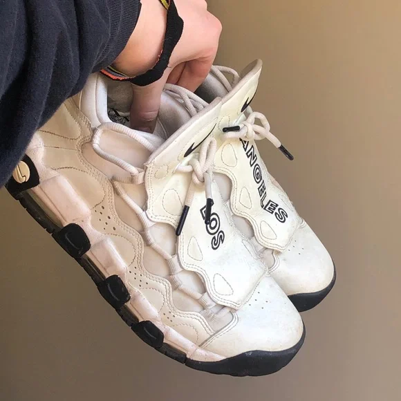 Nike Air More Money Los Angeles White High Top Sneaker Basketball Fashion - Picture 13 of 13